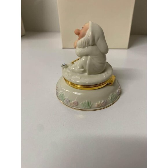 LENOX SLEEPY TREASURE BOX Disney Snow White NEW in BOX with COA - Picture 4 of 8